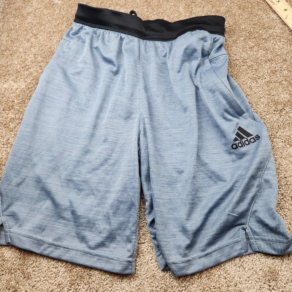 Adidas Mens Regular Fit Athletic Shorts Blue Black XS New With Tags